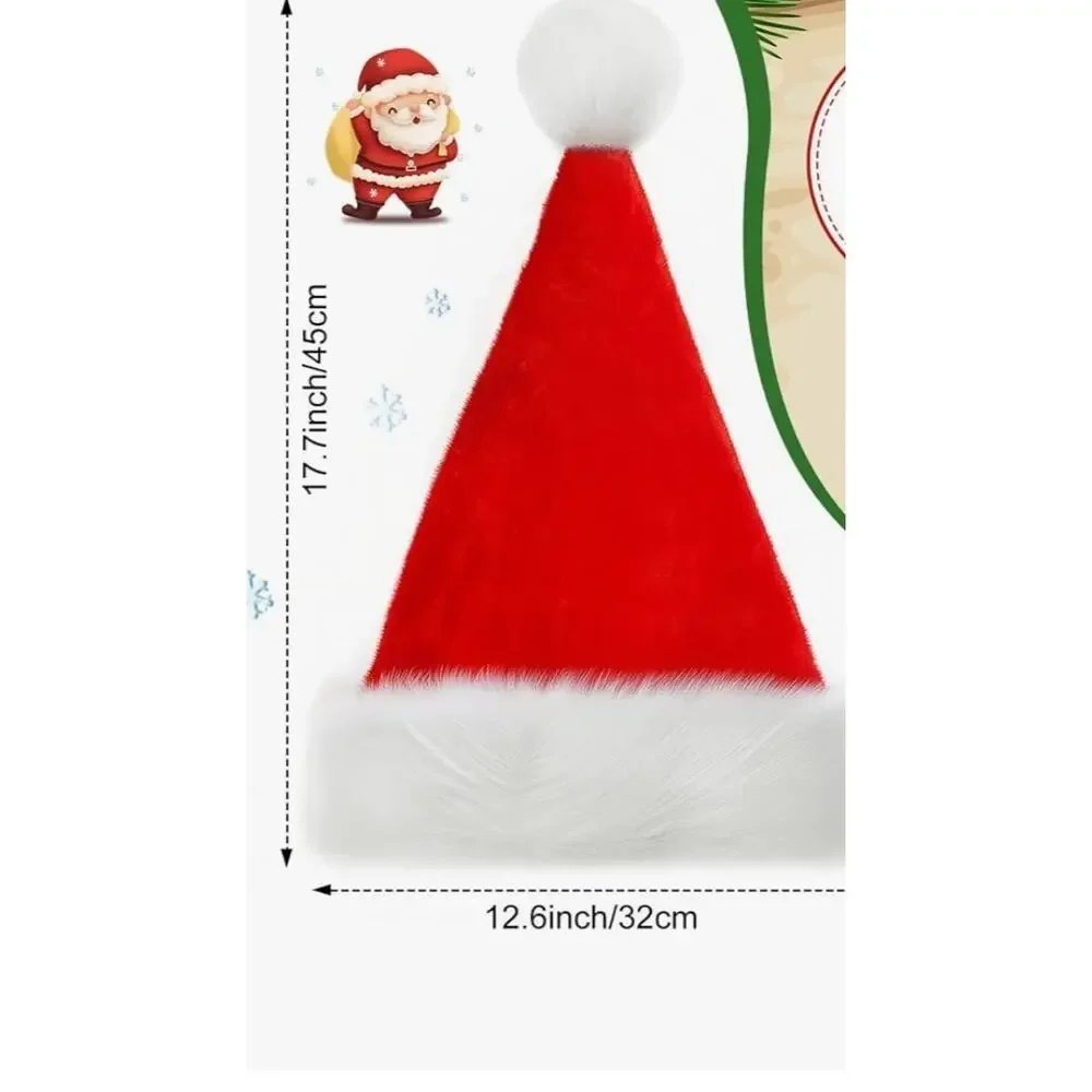 3 pc Sexy Santa Cosplay Accessories Hat Leg Warmers Wrist Cuffs NIP